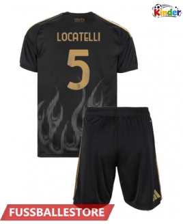 Günstige Juventus Manuel Locatelli #5 3rd trikot Kinder 2026-27 Kurzarm (+ Kurze Hosen)